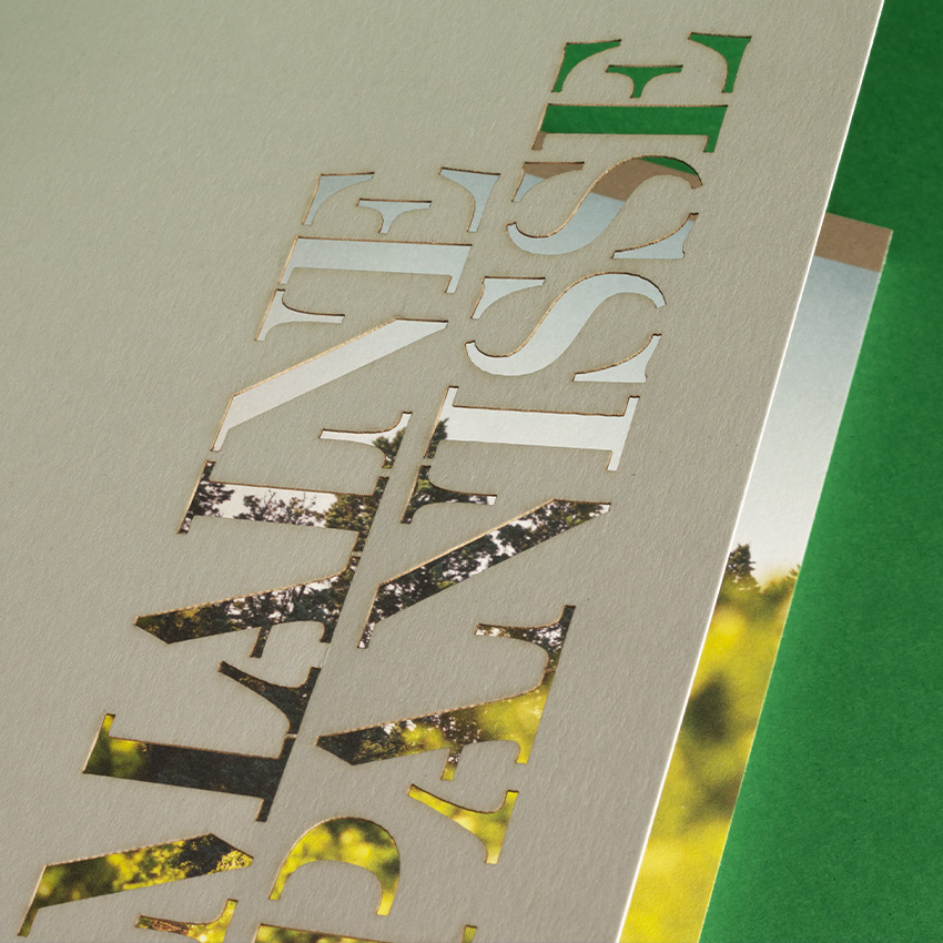 Die cut and laser die cut